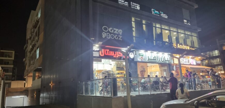 محل ٦٦ متر واجهة بالدور الارضي المنخفض بجوار محل بلبن مدينة الشروق